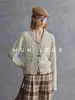 Yinhe Suave y Cálido para Invierno, Mezcla de Lana de Yak, Estilo Nórdico VTG Cuello Verde Cardigan Vintage Tejido de Punto Trenzado