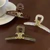 Arco del Triunfo Francés Elegante Pinza de Agarre para Mujer Verano Pinza Grande para el Cabello Parte Trasera de la Cabeza Elegante Pinza de Tiburón Clip de Alto Grado Adorno para el Cabello
