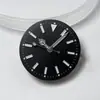 Caixa de relógio com vidro de safira, pulseira de três elos/cinco elos, compatível com movimento 8215/1612, conjunto completo de acessórios para relógio