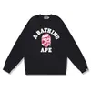 Sudadera camuflaje de moda transfronteriza para hombre, otoño e invierno, manga larga, estampado de letras, holgada, cuello redondo, jersey, sudadera casual