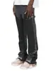Comercio Exterior Transfronterizo Retro Americano Calle Alta Jeans para Hombre 2026 Moda Tendencia Versátil Pierna Recta Bloque de Color Pantalones de Trabajo