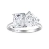Joyería de Plata Transfronteriza Europea y Americana, Anillos de Plata Pura, Anillos de Joyería de Mano de Plata S925 con Circonita de Alta Gama, Fábrica de Joyería Personalizada