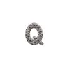 Aretes Brillantes de Letras Estilo Coreano para Mujer, Modernos, Elegantes, Versátiles, Pequeños, Exquisitos y Elegantes, Tendencia de Aretes Nicho