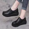 Zapatos de Plataforma Grulla de Almohada Blancos, Casuales de Punta Redonda para Aumentar la Altura, Primavera/Otoño para Mujer, Suela Gruesa, Estilo Nuevo sin Cordones, Retro, Suela Suave, Zapatos Perezosos