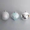 Bola de Navidad Galvanizada de Plástico Colgante de Bola de Polvo 8cm 12 Piezas Bola de Navidad de Forma Especial Decoraciones Navideñas para Árbol