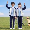 Conjunto Uniforme Escolar de Otoño Unificado de la Ciudad de Yueyang para Estudiantes de Primaria y Secundaria Conjunto de Ropa Exterior y Pantalones Largos Modelo 2026 Ropa de Primavera y Otoño para Estudiantes de Secundaria Soldado