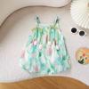Traje de Verano Fresco con Tirantes para Niñas Fuera de lo Común Verano Nuevo Estilo Coreano Moda Traje de Escalada de Verano con Tirantes para Bebé Niñas