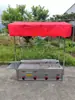 Carro de Comida para Bocadillos Multifuncional Comercial Soporte para Jianbing Guozi Olla para Freír Malatang Kanto-ni con Estufa de Gas