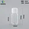 50 ml 100 ml Frasco de reagente para animais de estimação plástico boca larga boca pequena boca larga frasco transparente frasco de reagente frasco de amostragem