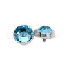 F136 Titânio Lábio Unha Diamante Tcheco Importado Borda Ondulada Unha Embutida Língua Unha G23 Liga de Titânio Joias para Piercing Acessórios Brincos