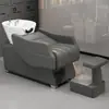 Cama de Lavar Cabelo para Salão, Cama de Lavagem Simples Semi-Reclinável para Salões de Beleza, Venda Direta do Fabricante, Cama de Salão de Beleza Moderna