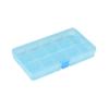 Caja de almacenamiento de piezas portátil, caja de tuercas y tornillos para joyería, caja de 15 rejillas combinadas, caja pequeña desmontable, caja de piezas transparente