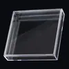 Caja de joyería para viaje plástico transparente caja pequeña caja de cuaderno cuadrada caja de almacenamiento pulsera empaque de estudiante suministro para niños