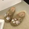 Sandalias Birkenstock Retro de Suela Gruesa Dulces de Punta Cerrada para Mujer Otoño Temprano 2026 Versátiles sin Cierre Deslizadores Birkenstock de Suela Suave Perezosos para Mujer