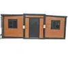 Casa Contenedor Móvil Transfronteriza, Oficina Contenedor Ampliable, Cabaña Habitable, Casa Contenedor Plegable de Doble Ala, Alojamiento en Zona Turística