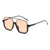 Estilo Nuevo Lisos Doble Puente Marco Grande Anti Luz Azul Gafas Retro Gafas de Sol Marco Grande Celebridad de Internet Gafas de Sol para Fotografía Callejera Venta al por Mayor
