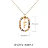 Collar Femenino de Plata de Ley 925 Más Vendido Transfronterizo con Letras en Inglés, Collar Colgante de Lujo Ligero de Nicho con Diamantes, Cadena para Clavícula