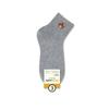 01 Calcetines de algodón informales de estilo universitario con diseño de cabeza de oso de dibujos animados de cintura corta para primavera y otoño para mujer de Corea del Sur