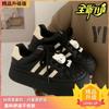 Zapatos de mujer con cabeza de concha, feos, lindos, de cabeza grande, con pan, suela gruesa y alta, primavera 2024, nuevos, combinables, casuales, de aspecto alto