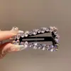Presilha de Cabelo de Cristal Coreana Resistente para a Parte de Trás da Cabeça, Franja Lateral e Cabelo Solto, Prendedor de Cabelo Bb Gota d'Água de Alta Qualidade
