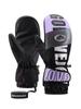 Guantes de esquí profesionales para adultos, para hombres y mujeres, con muñequera gruesa, impermeables, de una o dos manos, con dedos de mapache y pantalla táctil, con cinco dedos interiores cálidos.
