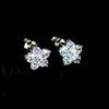 Brincos de prata de lei S925 brincos de flor de ameixa com diamantes completos moda brincos de personalidade diamante de zircônio joias de prata joias atacado