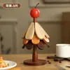 Alfombrilla Aislante para Árbol de Navidad de Gama Alta, Decoración de Mesa, Posavasos Creativo para Ollas Anti-quemaduras de Madera Maciza para Árbol, Regalo de Navidad