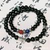 [Maestro de la Magia Dao] Wei Wuxian Ancestro Antiguo de Yiling Xiaozhong con Pulsera de Impresión Apilada de Doble Capa Sentido Original de Diseño