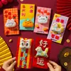 2026 Año del Caballo Nuevo Peluche Dibujo Animado Billetera de Dinero de la Suerte Creativa Festival de Primavera Sobres Rojos para Niños Bolsita de Sobres Rojos de Año Nuevo