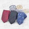 Corbata tejida de poliéster 2018 para hombre, corbata roja estrecha de 6 cm, jacquard, corbata formal, accesorios para el cuello, regalos para bodas y fiestas