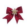 Estrella Roja de Año Nuevo Lazo Accesorios para Ropa DIY Adorno para Cabeza Pasador Lazo Cola de Milano Decoración para Funda de Teléfono Móvil