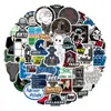50 piezas súper geniales pegatinas impermeables de graffiti hacker decorativas para patineta, equipaje, computadora, caja de herramientas, pegatinas en lote