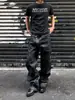 Jeans Lavados Retro Originales Negros de Múltiples Botones Estilo Millennial de Moda, Pantalones Casuales Sueltos de Pierna Ancha hasta el Suelo