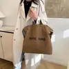 Bolso de Lona Retro Transfronterizo Nuevo 2025 Bolso de Mano Casual Versátil Bolso de Viaje Bolso Tote de Gran Capacidad
