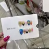 Uñas Portátiles Puras Hechas a Mano Nai Zi Estilo Primavera/Verano Relieve 3D B374 Azul Marino Patrón de Viento Vibras de Deseo Puro Estilo Europeo y Americano