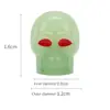 Venta Directa de Fábrica Válvula de Neumático Tapa de Calavera Luminosa Tuerca Personalizada Tapa de Válvula Luminosa