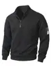 Superventas transfronterizo comercio exterior Amazon chaqueta táctica de forro polar para hombre, cálida, cuello alto, jersey, sudadera con cremallera a cuadros, abrigo