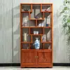 Vitrina de Madera Maciza, Gabinete Multifuncional Estilo Chino, Vitrina para Té, Gabinete Divisor de Sala de Estar, Gabinete de Entrada, Estante para Vino, Estante para Jarrones de Almacenamiento