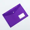 Bolsa de Archivo Transparente A4 de Gran Capacidad Personalizada PP Engrosado A5 Plástico con Broche A3 Almacenamiento Bolsa para Archivos de Contrato