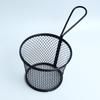 Cesta Cónica para Papas Fritas, Cesta Electroplateada para Snacks, Cesta de Alambre de Hierro Multiusos con Rejilla, Diseño Anti-Quemaduras, Anti-Salpicaduras de Aceite