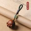 Yiming Xianyuan Sândalo Verde Sândalo Vermelho Gato da Sorte Garra de Gato Chaveiro de Carro Pingente Feminino Desenho Animado Fofo Pingente Macio Joia