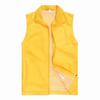 Colete de Camada Única com Gola de Rede e Bolsos Laterais para Trabalho Voluntário em Supermercado, Colete de Trabalho com Múltiplos Bolsos