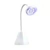 Lámpara de Manicura Inteligente con Cabezal de Diamante Lámpara Flor de Loto Manguera Ajustable Lámpara de Horneado para Uñas Lámpara de Fototerapia de Curado UV