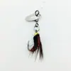 Mosca grande modificada semillas de melón lentejuelas grupo de pesca micro Luya kung fu mosca pequeña simulación cebo artificial anzuelo de mosca pico perca