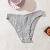 Calcinhas Seamless de Cintura Média para Mulheres, Respiráveis, Não Apertam, Amigáveis à Pele, Roupa Íntima Simples de Cor Sólida
