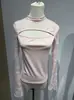 Estilo Europeu e Americano Verão Novo Sexy Hottie Renda Costura Recorte Mangas Sino Mostrando a Figura e Elegante Top Curto