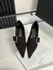 Sapatos Mary Jane de Salto Bloco Estilo Francês Bico Fino Britânico para Mulheres, Novo Modelo 2023, Sapatos de Couro Versáteis Pretos para o Dia a Dia