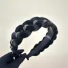Diadema con peluca integrada para mujer, diadema trenzada, tocado de corona alta, pedrería magnética, diamantes brillantes, trenza de espina de pescado
