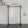 Tienda de Ropa Perchero de Lujo para Ropa, Exhibidor de Ropa para Hombre y Mujer, Perchero de Barra Única para Interiores de Celebridad de Internet, Tendedero para Ropa de Balcón en Casa