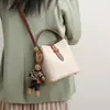 Bolsas para Mujer 2026 Verano Nuevo Estilo Bolso Cruzado Tipo Cubeta para Mujer Cuero Genuino Versátil Bolso de Mano de Alta Calidad Bolsa de Equipaje